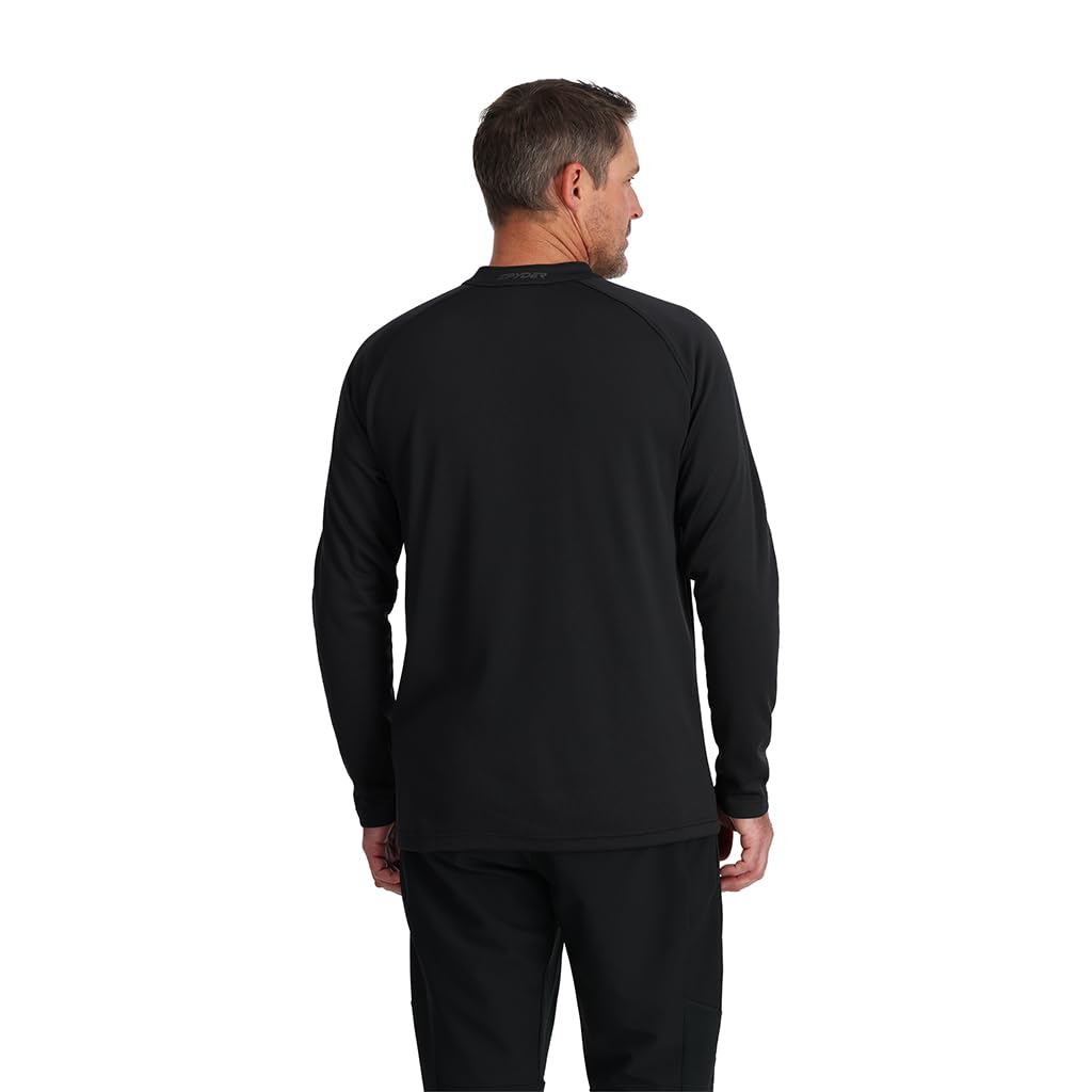 Spyder Lightweight Shirt Ski Size S Men's High-Neck (Half-Zip Stretch) [38A125316 / TUNER] Innerwear, Black,