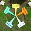 20pcs T-Type Plant Labels with a Gel Pen, Waterproof Plastic Plant Tags Nursery Garden Markers