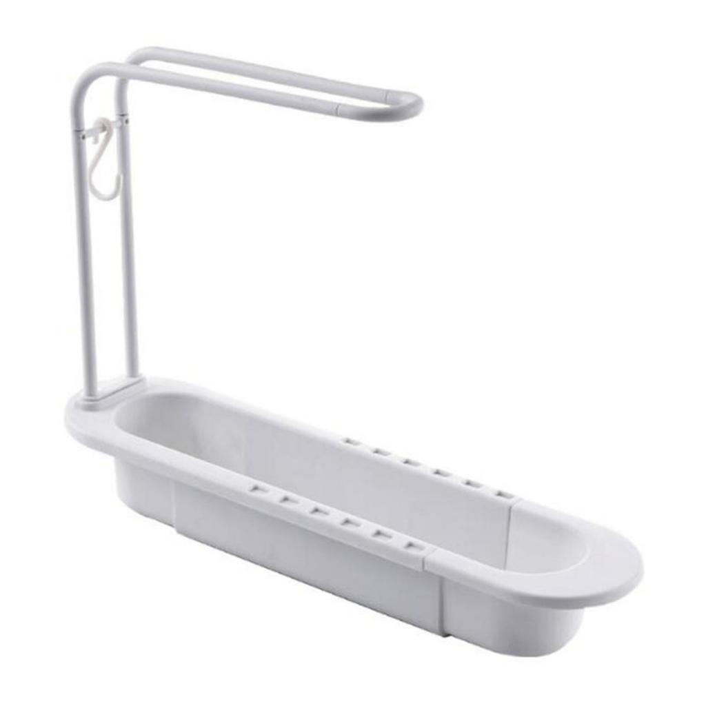 Kitchen Telescopic Sink Shelf Drainer Rack Kitchen Soap Sponge Holder Storage Basket Kitchen Accessories