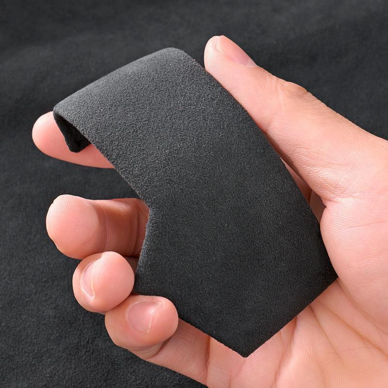 For Volkswagen VW Touareg -2024 2025 Car Gear Shift Knob Cover Suede Protective Decoration Vehicle Auto Modified Accessories