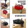 Aluminum Self Center Dowel Jig 3-10mm Vertical Hole Jig New Hole Puncher Locator  Woodworking Tools
