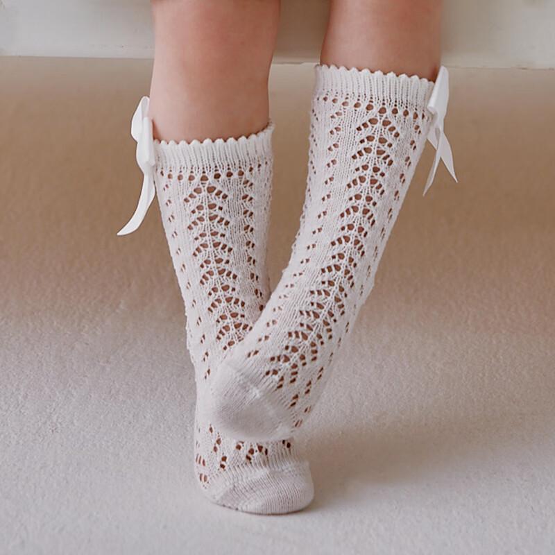 OAK FAMILY Kids Bowknot Princess Long Socks