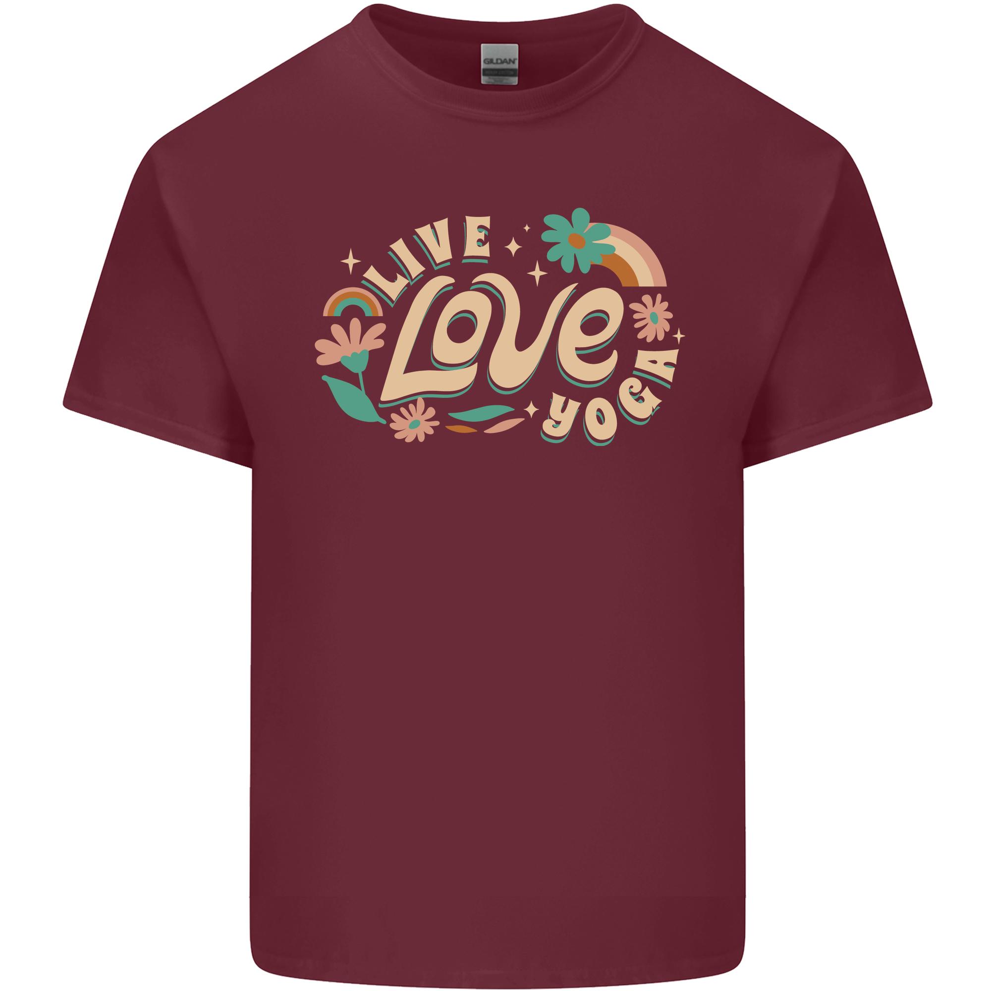 Live Love Yoga Unisexs Light Cotton TShirt S