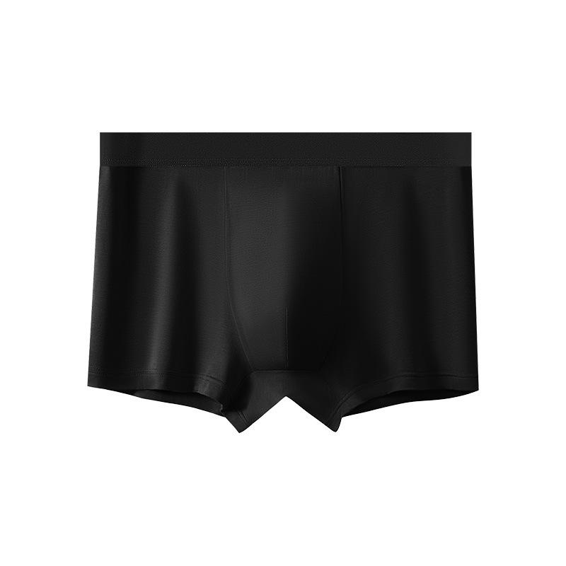 Men's 7A Antibacterial Long-Staple Cotton Underwear - Breathable, Solid Color, Pure Cotton