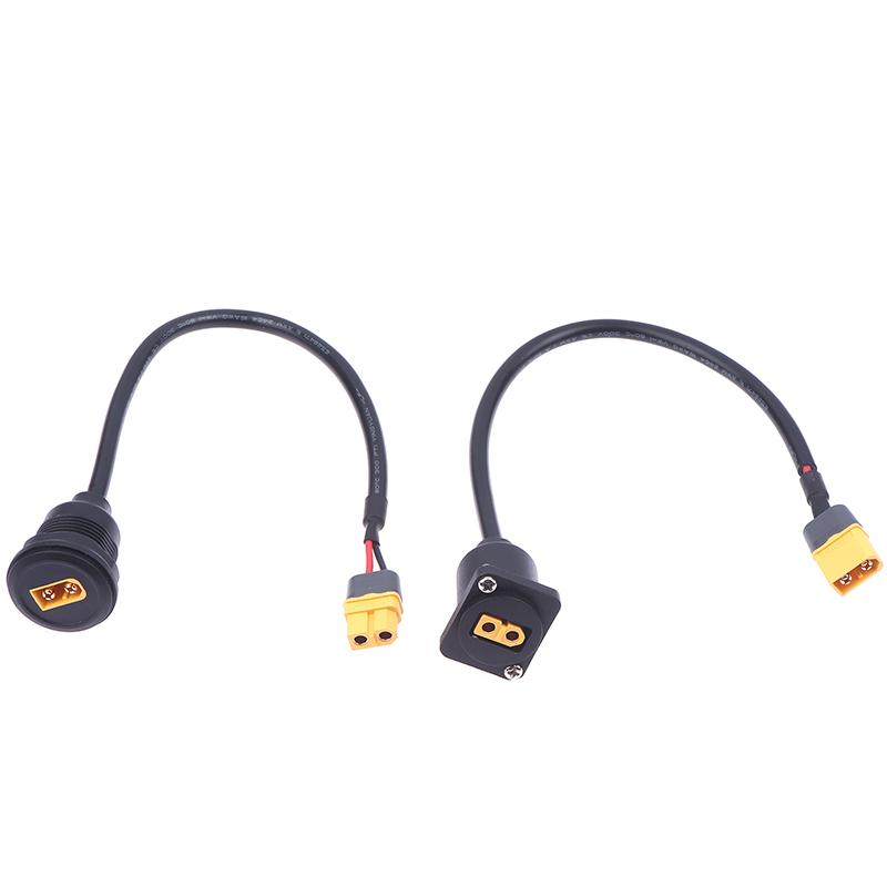 Xt60 Male To Female Extension Cable Round/Square Flush Panel Mount Charge Cable For Rc Drones Battery E-Bike Connect Wire