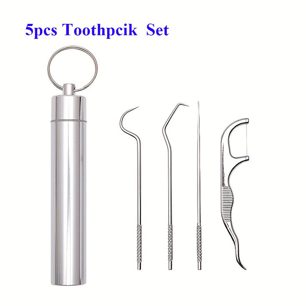 

Змінна Зубна нитка Нержавіюча сталь Y-подібний тримач для нитки Багаторазовий Зубочистка Портативний Hilo Зубна нитка Зубні палички