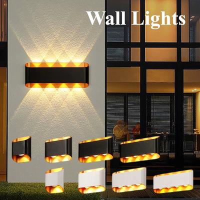 Led Wand Licht Leuchte Lampe Wohn Außen Beleuchtung Innen Wand Lampe Balkon Terrasse Außen Hinterhof & Garten Dekoration