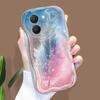 Cute Cartoon Pattern Cream Texture Casing Wavy Edge Soft Silicone Cover Phone Case for Vivo