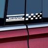 Car Styling Car Side Window B Pillar Decortion Decals PVC Auto Emblem Stickers For Mercedes Benz AMG W124 W202 W203 W204 W210