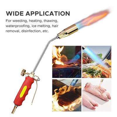 Propane Torch Weed Burner Kit Ergonomic Handle Easy To Install Multifunctional Flamethrower with Flame Control
