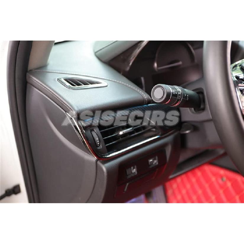 Carbon Fiber Look Interior Center Console Dashboard Panel Trim Cover for Cadillac ATS 2013-2019 ABS Plastic Dashboard Cover Decoration