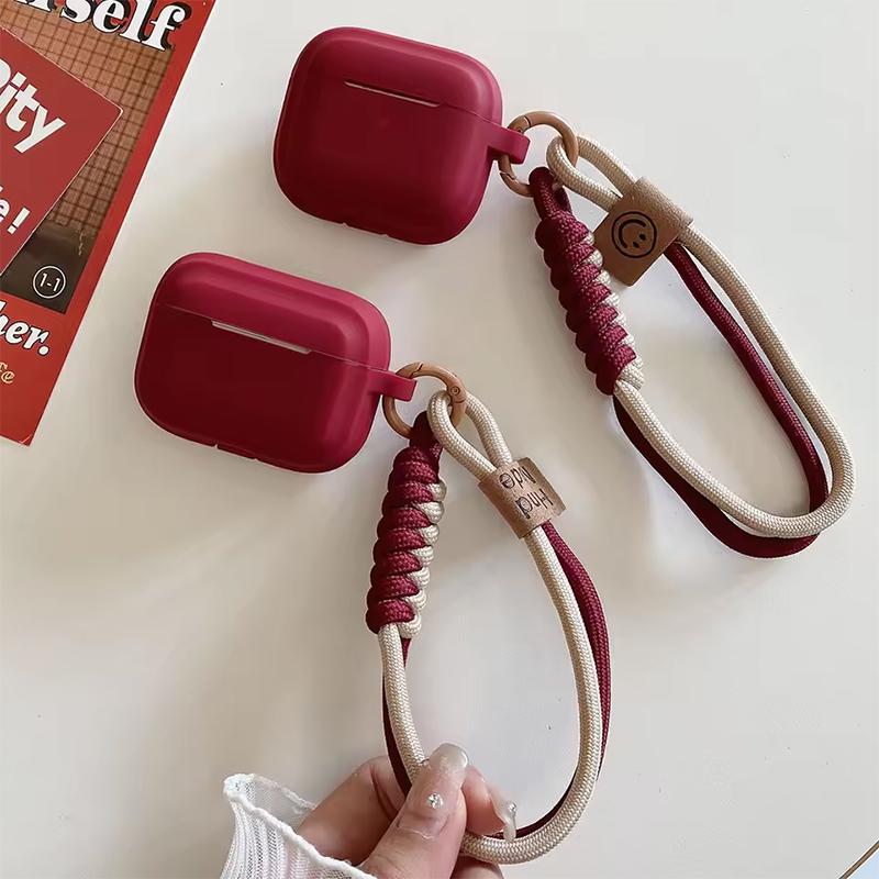 Airpods 4 Case Bluetooth Earbuds Protective Cover For Apple Pro 3 Airpods 3 Pro2 Pro 2 Funda Soft Silicone with Smile Hand Strap