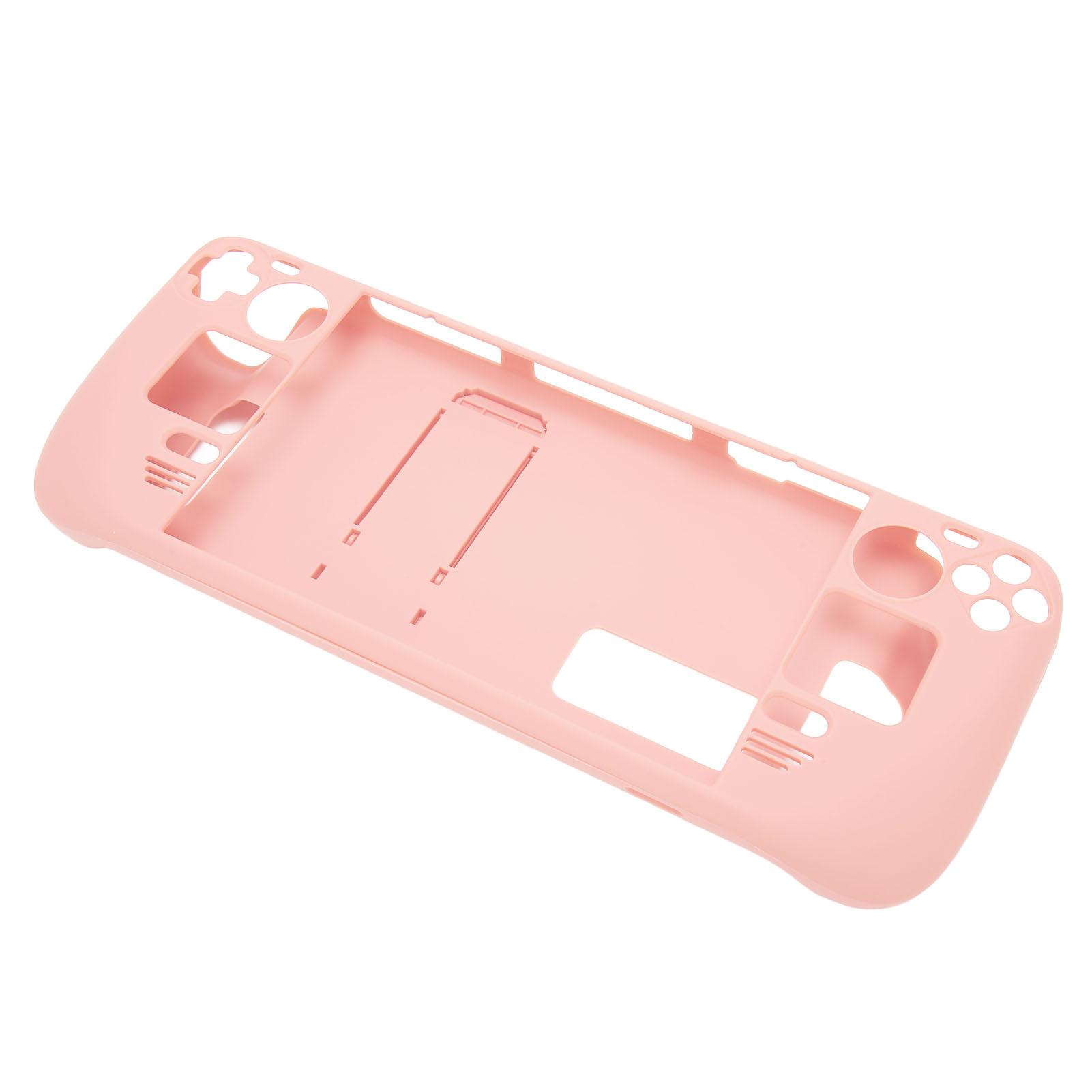 

Kickstand Case for Steam Deck Hands Free Full Protection Fingerprint Proof Protective Case for Steam Deck ярко-розовый