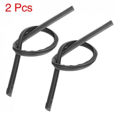 2 pièces 550mm 22 pouces 8x10mm Balais d'essuie-glace en caoutchouc pour voiture, 3 sections, Recharge