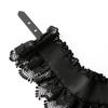 Women Belt Embroidery Lace Splicing Adjustable Fit Wide Elastic Belt Breathable Lace Imitation Leather Waistband Versatile Accessory