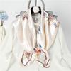 New 90cm Silk Scarf Women Print Hair Neck Square Office Ladies Shawl Bandanna Muslim Hijab Handkerchief Muffler Foulard female