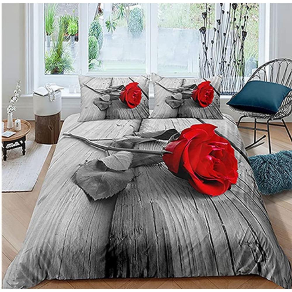 Fashion Technology Printing, 3D Digital Printing, Bedding, Duvet Covers, Pillowcases, Three-piece Sets
