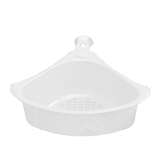 

Треугольная корзина для дрели для раковины, простая в установке, сливная полка для мытья фруктов и овощей, сливная полка для кухонного мусора жёлтый