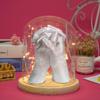 Keepsake Hands Casting Kit Large | DIY Plaster Statue Molding Kit Hand Holding