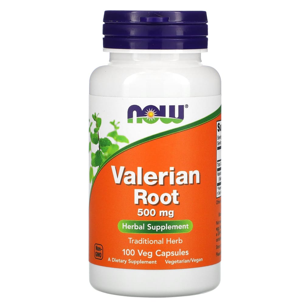 NOW Foods Valeriaanwortel 500 mg, 100 Plantaardige Capsules