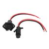 DC12V Trolling Motor Plug and Receptacle 2 Wire Flush Mount Plug and Play for Marine Boats Kayaks