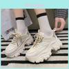 Dad Shoes Women Thick Sole Sneakers With Antiodor Pu Insole For Casual Outings