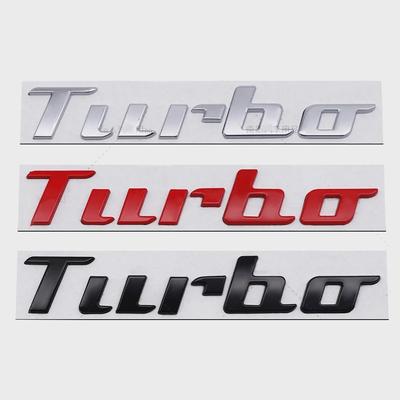 Boční znak auta Odznak zadního kufru pro příslušenství k nálepce s logem Turbo