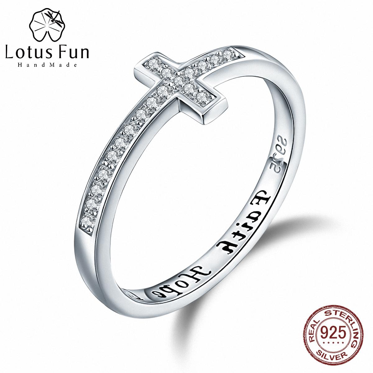 

Твердое кольцо из стерлингового серебра 925 пробы с CZ AAA, обручальное кольцо с цирконом и крестом для женщин, ювелирные изделия