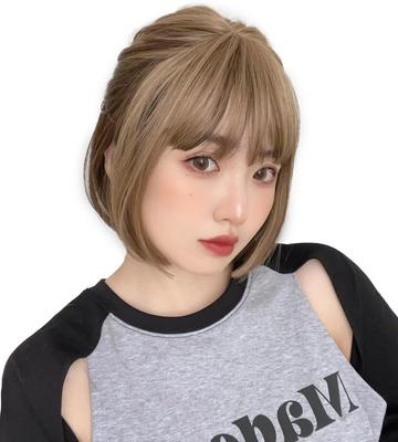 Full Black Everyday [Brightlara] Wig, Bob, Short, Wig, Women's Wig, Hair, Blonde, Use, tf1704-TRW