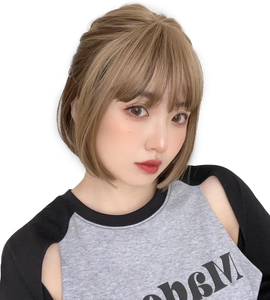Full Black Everyday [Brightlara] Wig, Bob, Short, Wig, Women's Wig, Hair, Blonde, Use, tf1704-TRW