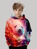 Roupas infantis meninos moletons manga longa 3D Footbaii impressão crianças primavera outono roupas casuais ao ar livre ativo meninos roupas tops