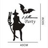 Halloween Witch Bat Room Decorative Wallpaper Removable Creative Wall Sticker