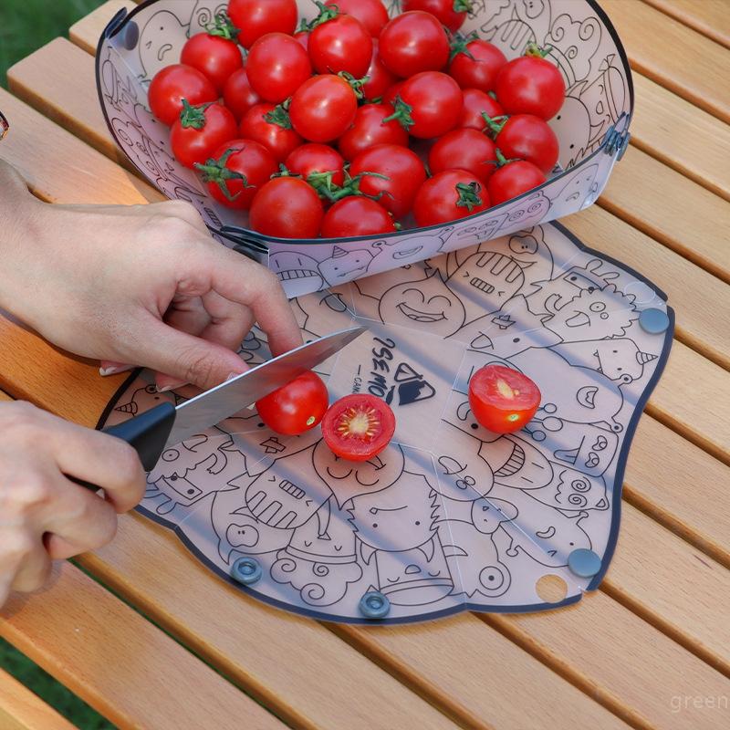Multi-purpose Folding Bowls Plates Watering Cups PP Food Grade Tableware Portable Picnic Foldable Bowls for Outdoor Camping Use