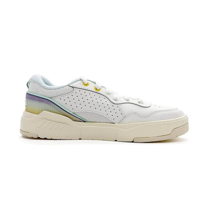 Li Ning Yaygın 80'ler Klasik Moda Retro Çok Yönlü Trend Rahat Kaymaz Aşınmaya Dayanıklı Yükseklik Artırıcı Düşük Üst Kaykay Ayakkabıları AGCV208-6