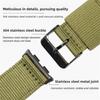 For Honor Band 10 / 9 Woven Nylon Watch Band Pin Buckle Strap