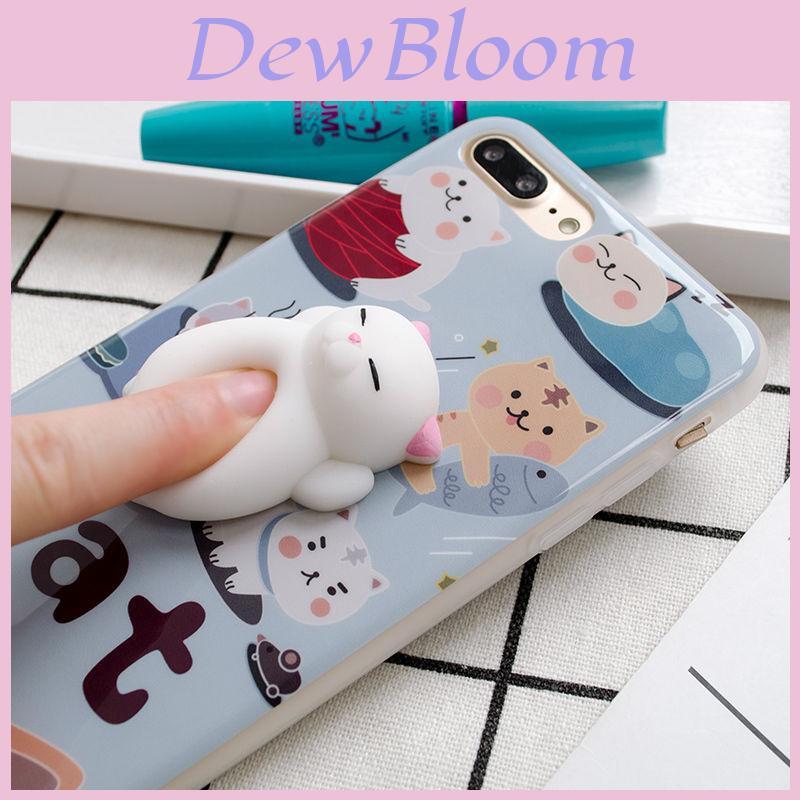 3d Lovely Cartoon Cat Soft Silicone Back Phone Case Cover For Iphone 6s77plus