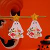 Fashion Personality Creative Versatile Halloween Acrylic Ghost Earrings