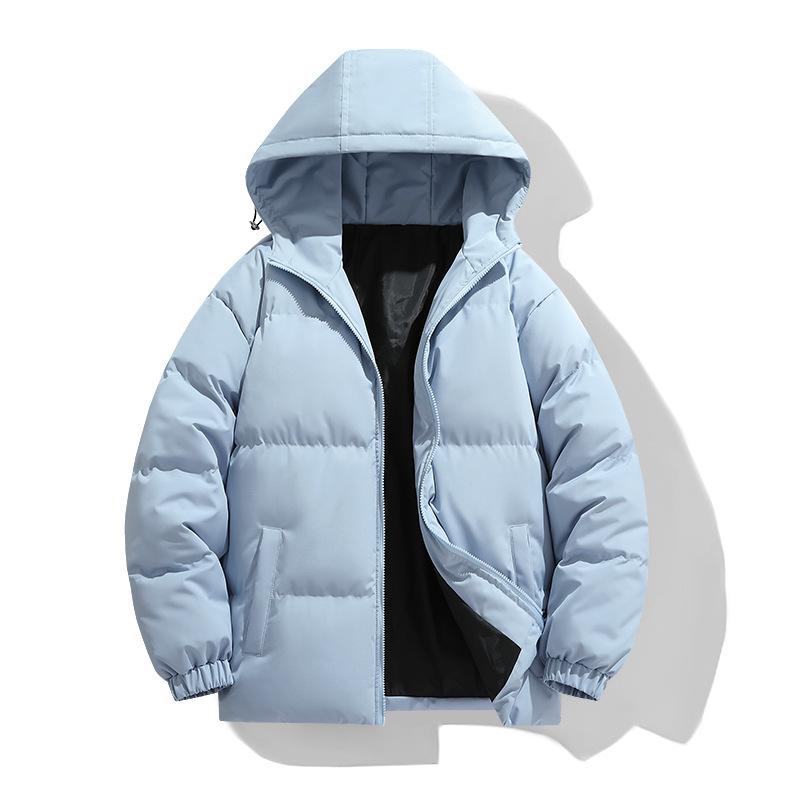 Nouvelle Veste d'Hiver en Coton pour Homme Version Coréenne Veste en Coton à Capuche Épaissie Chaude Tendance Veste en Coton Haut pour Homme