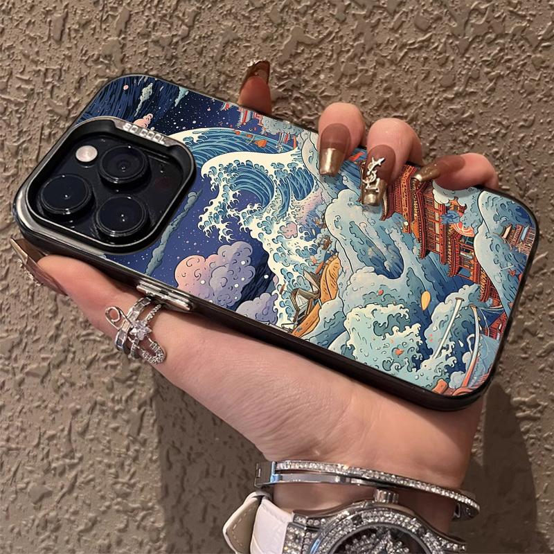 

Ukiyo-e Ocean Waves Creative Phone Case For iPhone 17 Air 16 e 15 14 13 12 11 Pro Max Plus Mini SE 2020 2022 Back Cover Fundas iPhone 12 Pro