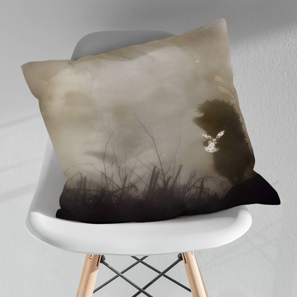 Retro Vintage Hedgehog Pillowcase for Sofa Room Office Decor Printing  Merchandise AllMatch Cushion Cover