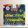 Montessori Wooden Magnetic Alphabet Maze Letter Puzzle Motor Skills Toys Gifts for Kids Parking Lot Puzzle for Children Toddlers