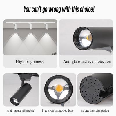 LED-Schienenlicht Rainbow Hill Spotlight 110V/220V Atmosphärenschienenbeleuchtung für Wohnzimmerdekor Aluminium-Deckenstrahler