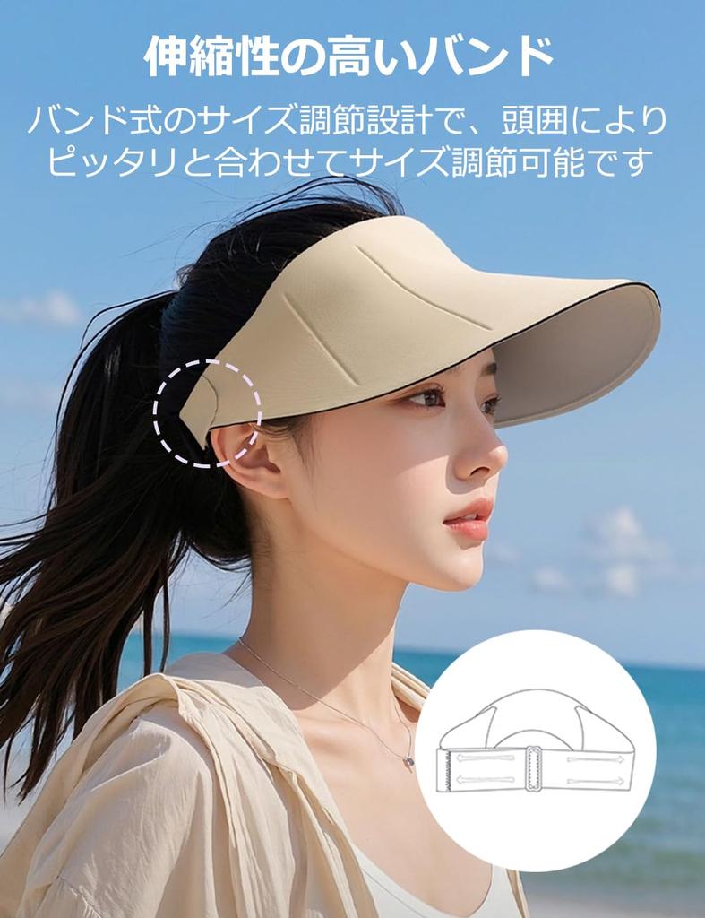 Sun wind UV sun small face sunscreen large easy to for travel [DRIONO] visor, resistant, ultra-lightweight, double-sided hat, women's, protection,
