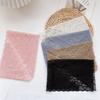 Heart Pattern Triangular Scarf Retro Hair Ribbon Versatile Lace Scarf  Women's Accessory