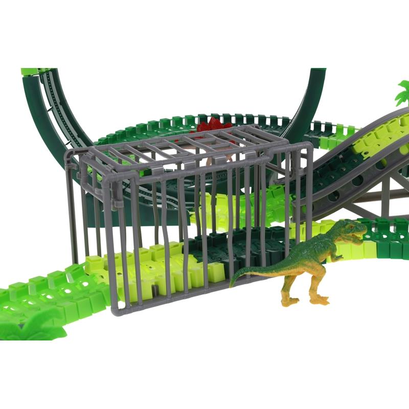 Tor Samochodowy Wyścigowy Dino Park Dinozaury Zdalnie Sterowany 250 El