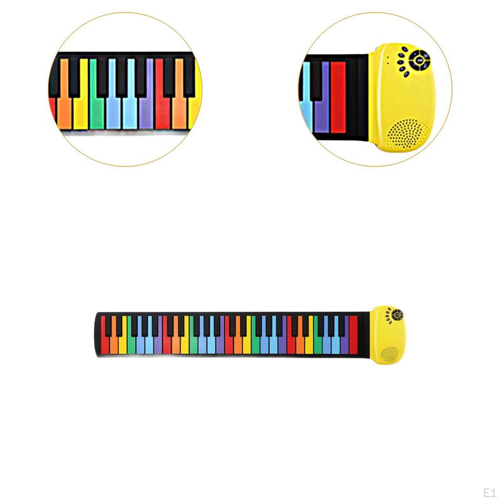 49 Keys Compact Folding Piano, Portable Electronic Keyboard