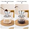 FACIACC Coffee Dripper Coffee Stainless Steel Coffee 115mm Filter, Filter, Drip, Upgraded,