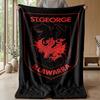 St George DragonPrinted Flannel Blanket Cozy Skin-Friendly Warm Throw for Couch Bed Indoor Daily Use