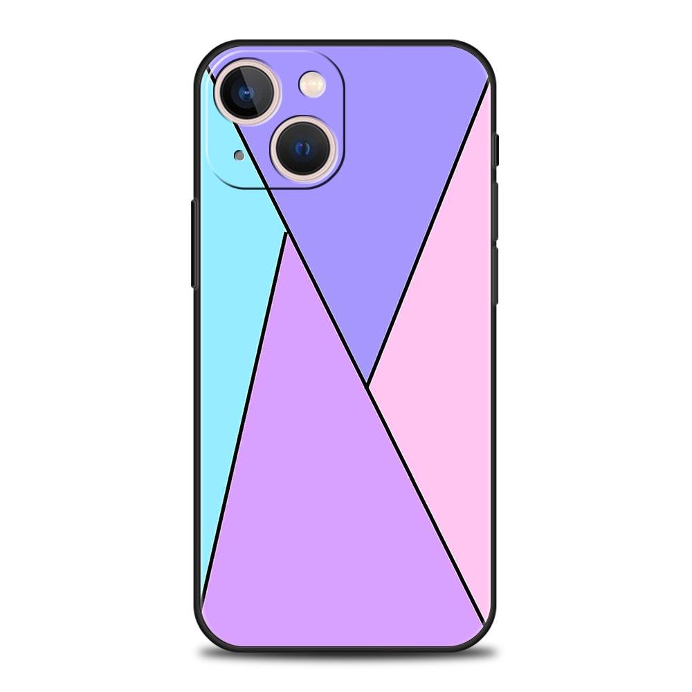 Geometrische Marmor-Handyhülle für iPhone 16e 15 14 13 12 11 Pro Max XS X XR SE 7 8 Plus Hülle iPhone 16 Weiche TPU-Abdeckung