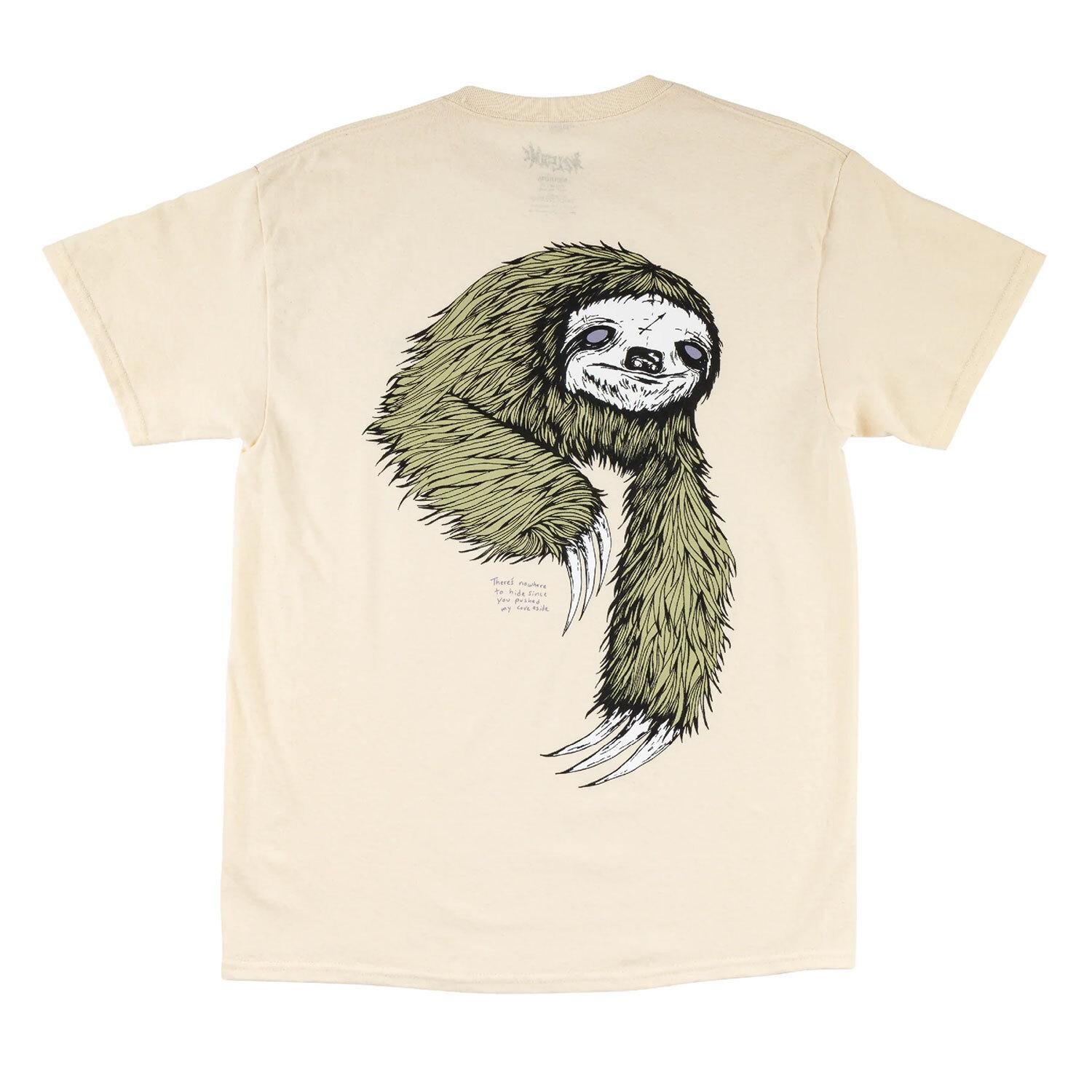 New Welcome Skateboards Shirt Sloth Bone Sage XXXXL